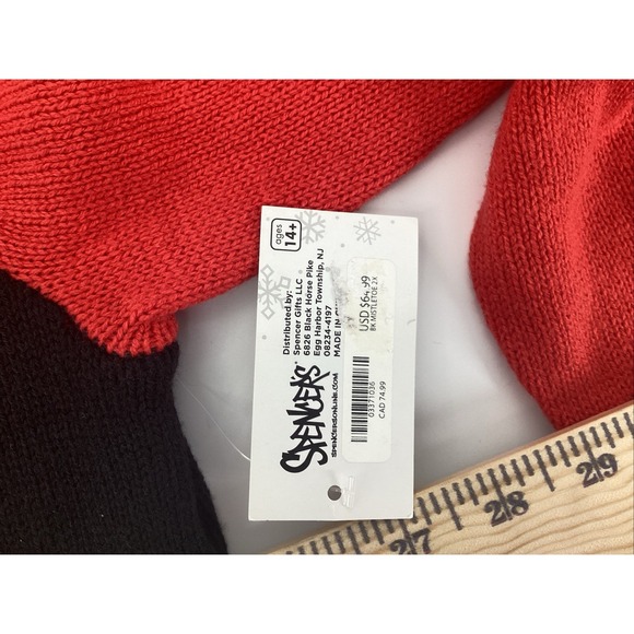 Spencers Kiss Me Under The Mistletoe LIGHT UP Ugly Christmas Sweater SZ XXL - Picture 6 of 8